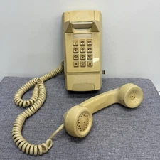 Vintage GTE Automatic Electric 192 Push Tone Wall Telephone