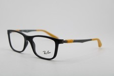 NEW RAY-BAN JUNIOR RB 1549 3733 BLACK YELLOW GUNMETAL AUTHENTIC EYEGLASSES 48-16