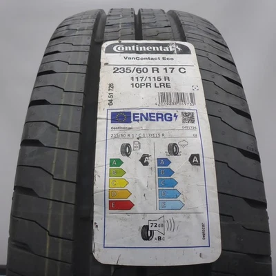 235 60 17C 1x CONTINENTAL 235/60 R17C 117/115R VanContact Eco Pneus D'Été 20 - Photo 1/4