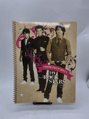 2009 Disney Channel  Jonas Brothers Rock Stars  Spiral Notebook New Rare