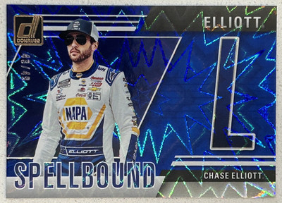 2025 Donruss Racing Chase Elliott Spellbound (L) Blue Explosion /49