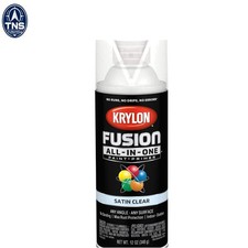 Krylon Fusion All-in-One Satin Clear Spray Paint Primer 12oz Rust Resistant