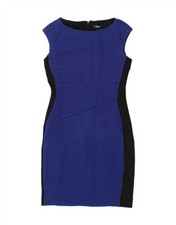 CHAPS Womens Sleeveless Bodycon Dress US 4 Small Blue Striped Polyester MF10