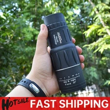 16X52 Portable Monocular Telescope 66M/8000M Zoom Long Range Spyglass Outdoor Bi