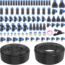 90 Pcs Dot Air Line With Quick Connect Air Fittings Kit 2 Roll 100ft 14 And 3 90 Pcs Dot Air Line With Quick Connect Air Fittings Kit 2 Roll 100ft 14 And 3