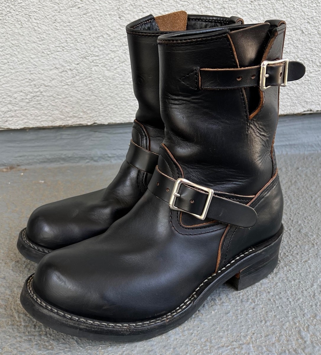 靴 WESCO BOSS 8E Wesco Boss Engineer Boots US8 Black Horsehide | eBay