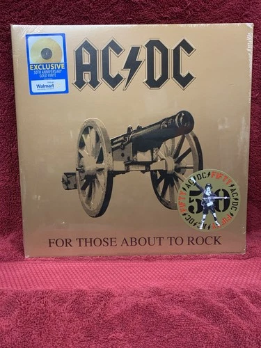 AC/DC - For Those About To Rock - LP 2024 50TH Anniversary Gold Vinyl New Sealed