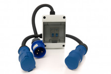 32A 3 Pin to 2×16A 3 Pin Single Phase MCB Splitter Distribution Box Industrial
