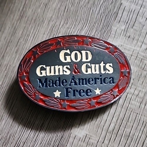 The Great American Buckle Company  Pewter Belt Buckle