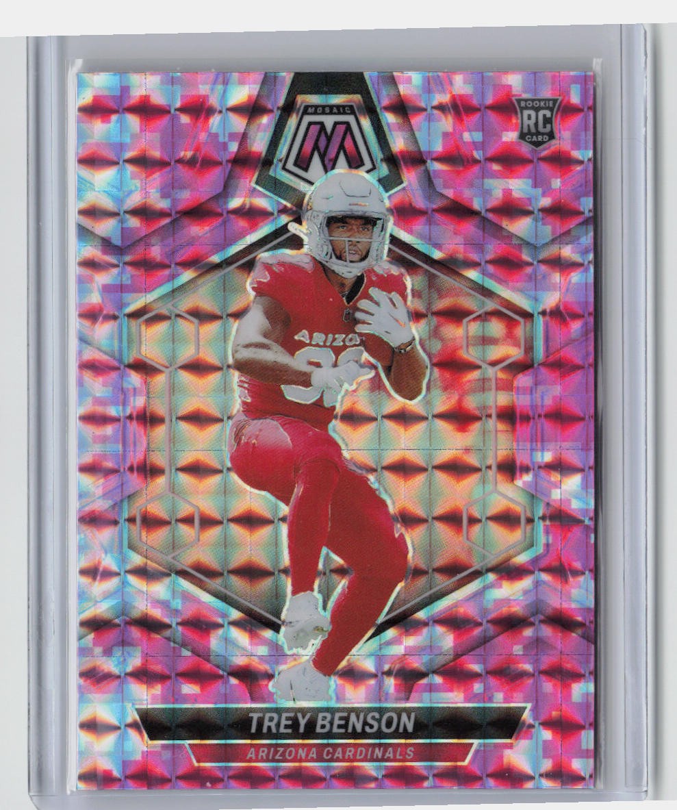 2024 Panini Mosaic #360 Trey Benson Mosaic Camo Pink