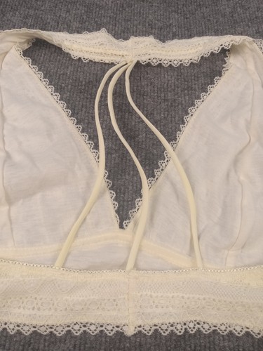 Reggiseno Nanette Donna Sexy Grande Bianco Stringa Indietro Vedi Misure L Nuovo Con Etichette - Foto 3 di 10