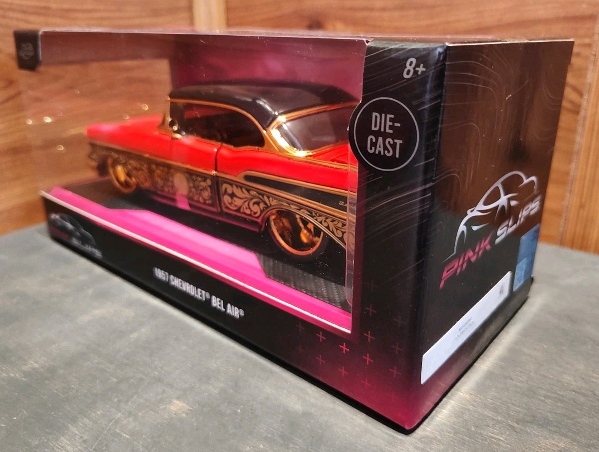 NIB 2025 JADA PINK SLIPS 1957 CHEVY BEL AIR *CHASE* 1:24 SCALE W