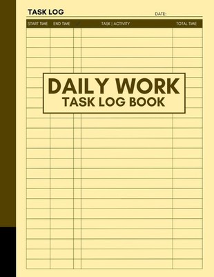Daily Work Task Log Book