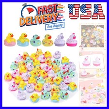 12 Pcs Cruise Rubber Ducks in Bulk Candy Pastel Mini Rubber Duckies for Baby ...