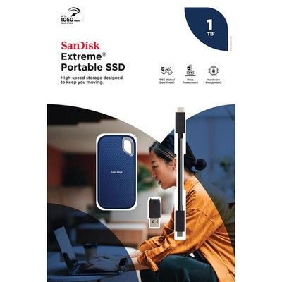 sandisk 1tb extreme portable external SSD SDSSDE53-1T00-ASRB