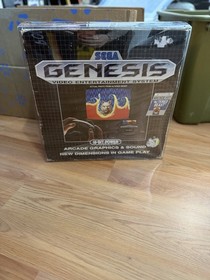 Sega Genesis Console CIB Sonic System Tested Complete w/ Inserts Box Protector