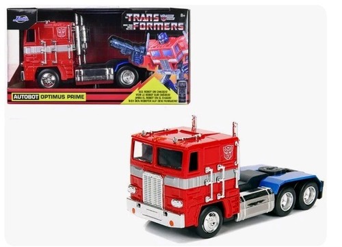 JADA TRANSFORMERS AUTOBOT OPTIMUS PRIME 1/32 DIECAST MODEL RED New!
