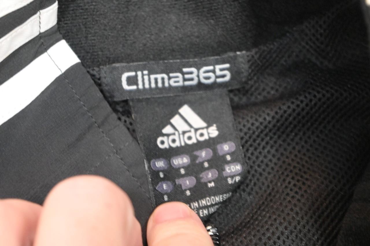 Adidas Track Jacket Performance Black Striped Ful… - image 9