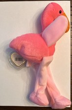 Ty Beanie Babies Pinky the Flamingo Plush Toy