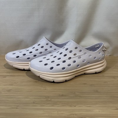 Kane Footwear Revive Recovery Shoes Men Size 8 White And Cream Slip On Comfort
