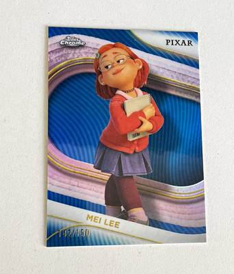 topps chrome 2025 disney pixar Mei Lee trading card #164 142/150 English