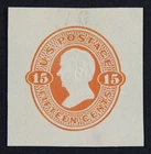 CKStamps: US Cut Square Stamps Collection Scott#U98 Unused H NG