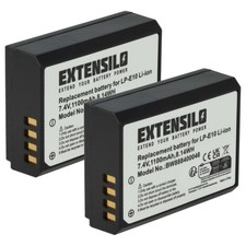 2x Akku für Canon LP-E10 1100mAh 7,4V