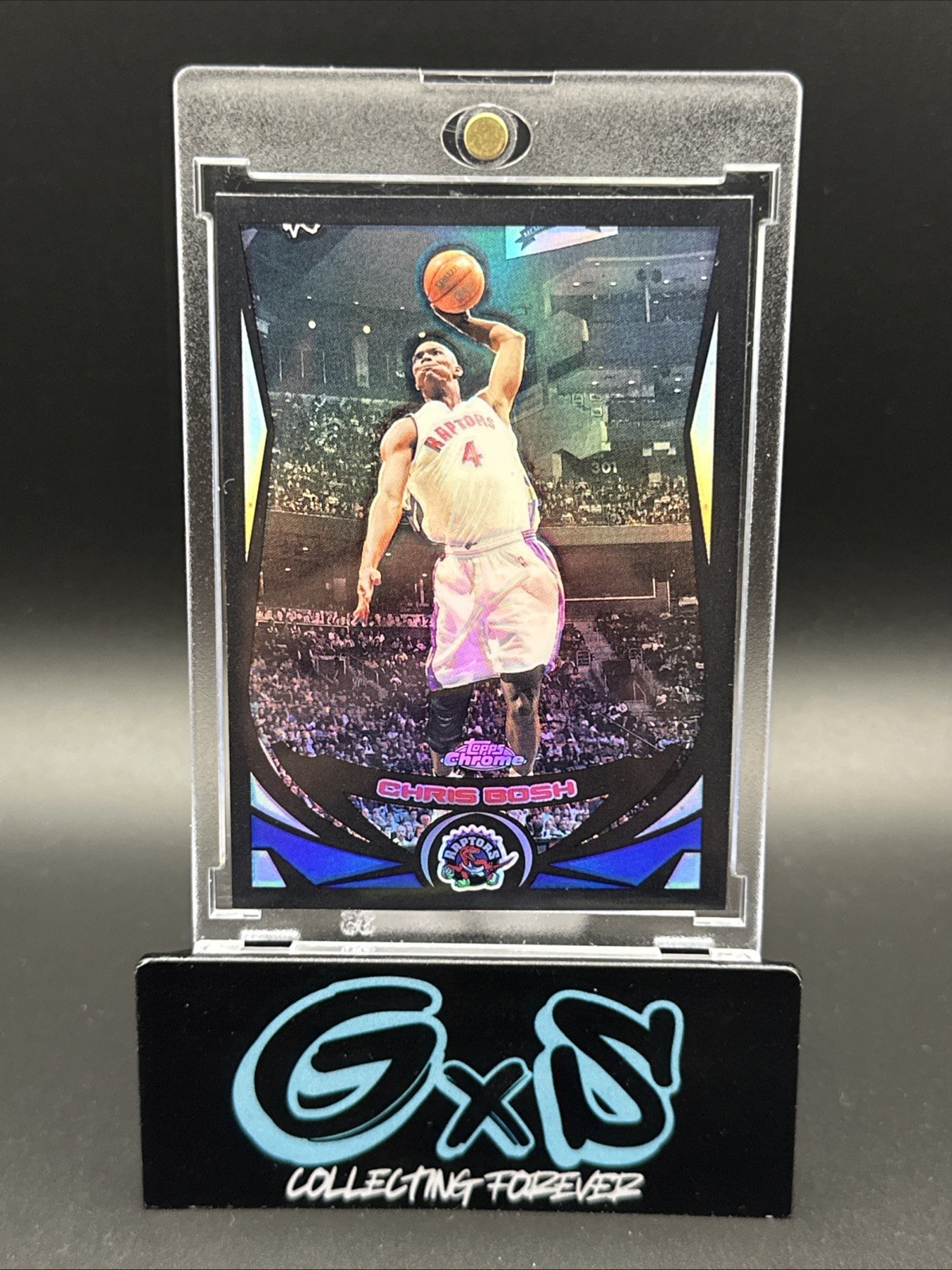 2004-05 Topps Chrome Chris Bosh /500 Black Refractor #4 RARE SP
