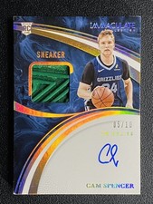 2024-25 Panini Immaculate Cam Spencer Rookie Sneaker Gold Auto /10 RC