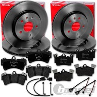 Brembo Bremsscheiben + BelÄGe Vorne + Hinten Passend FüR Audi Q7 Bj. 2005 - 2015