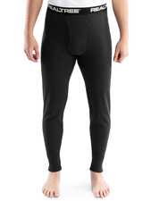 Realtree Men's Cotton Heavyweight Thermal Base Layer Pant Black NWT Medium
