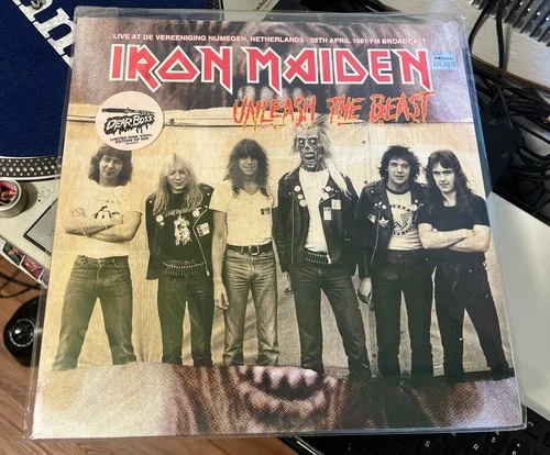 IRON MAIDEN Unleash, The Beast LP LIVE 1981 SEALED PINK  VINYL Ltd. 500 Copies