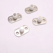 (4-Pk) Sliding Door Bearing Retainer Guide Metal/Plastic 12mm