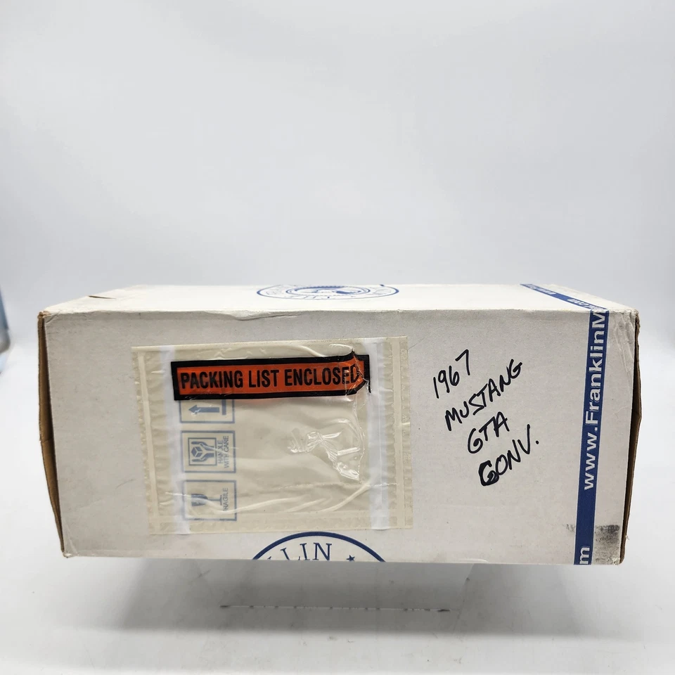Franklin Mint 1967 Ford Mustang GTA Convertible In Blue Beige Interior RARE HTF - Image 3 of 4