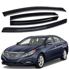Tape-on Window Visors Rain Guards Wind Deflectors For 2011-2014 Hyundai Sonata Tape-on Window Visors Rain Guards Wind Deflectors For 2011-2014 Hyundai Sonata