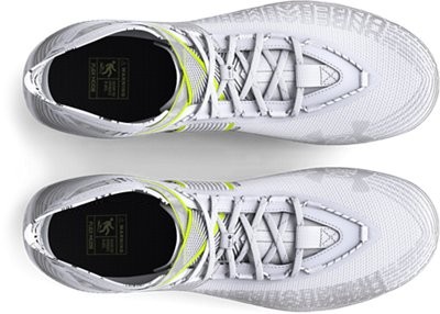 Under Armour Men's UA Highlight MC Football Cleats White/Metallic Silver/Metalli thumbnail 4