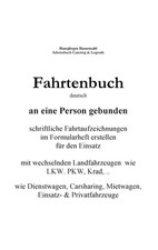 KFZ Fahrtenbuch & Fahrtaufzeichnung Carsharing/Mietwagen | Hansjürgen Hassenzahl