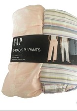 Gap Women  s 2-Pack Relaxed Fit Cotton PJ Pants, Pink Size Large