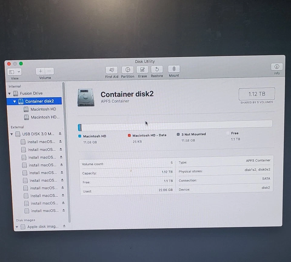Apple Mac mini A1347 late 2012, i7 2.3 GHz 8GB RAM 1.12TB Fusion drive, OS 10.15 - Image 2 of 4