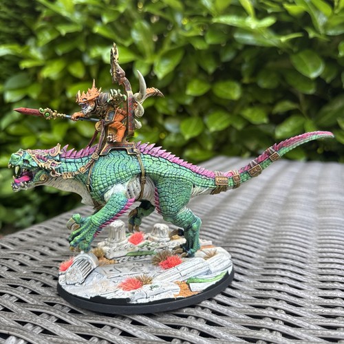 Seraphon army Warhammer AOS Saurus Carnosaur Aggradon Kroxigor well painted  - Picture 5 of 24