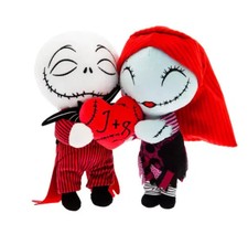 Disney Parks Jack Skellington Sally Plush Love Nightmare Before Christmas NWT XP