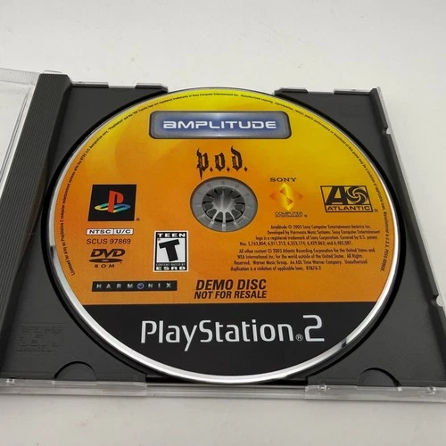 Amplitude P.O.D. DEMO (Play Station 2 PS2) DISC ONLY