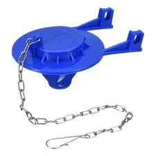 2 Inch Toilet Flapper Replacement Universal Toilet Flapper with Chain(Blue)