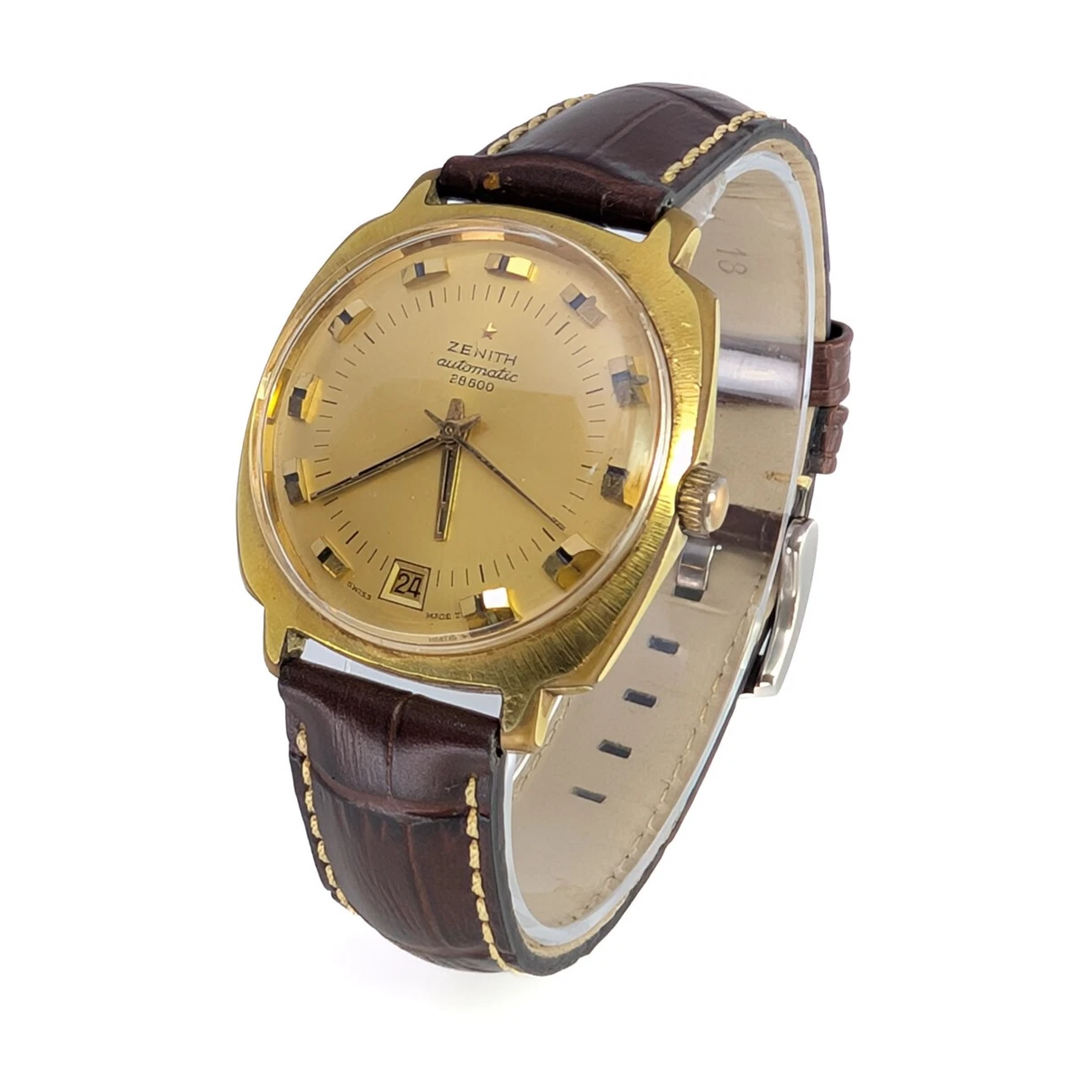 vintage ZENITH 28800 Automatic gold 38mm gents Watch #62781