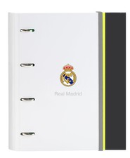 Safta Real Madrid EQUIPACI N 25/26   Folder 4 Rings of 35 cm with 100 A4 Sheets,