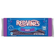 Red Vines Licorice, Grape Flavor Twists, Soft Chewy Candy, 5oz Trays 12 pack