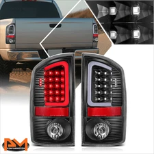 For 07-09 Dodge Ram 3D LED C-Bar Tail Light Rear Stop/Brake/Reverse Lamp Black