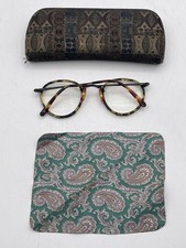 Vintage Oliver Peoples MP2 MBK 383 Eyeglasses Frames Tortoise Metal Jap G2U