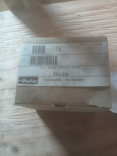 New PARKER 0R12B 1/8" QUICK EXHAUST VALVE OR12B - Picture 2 of 4