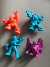 vintage monsters in my pocket # 40, 48, 51 & 70 neon figures